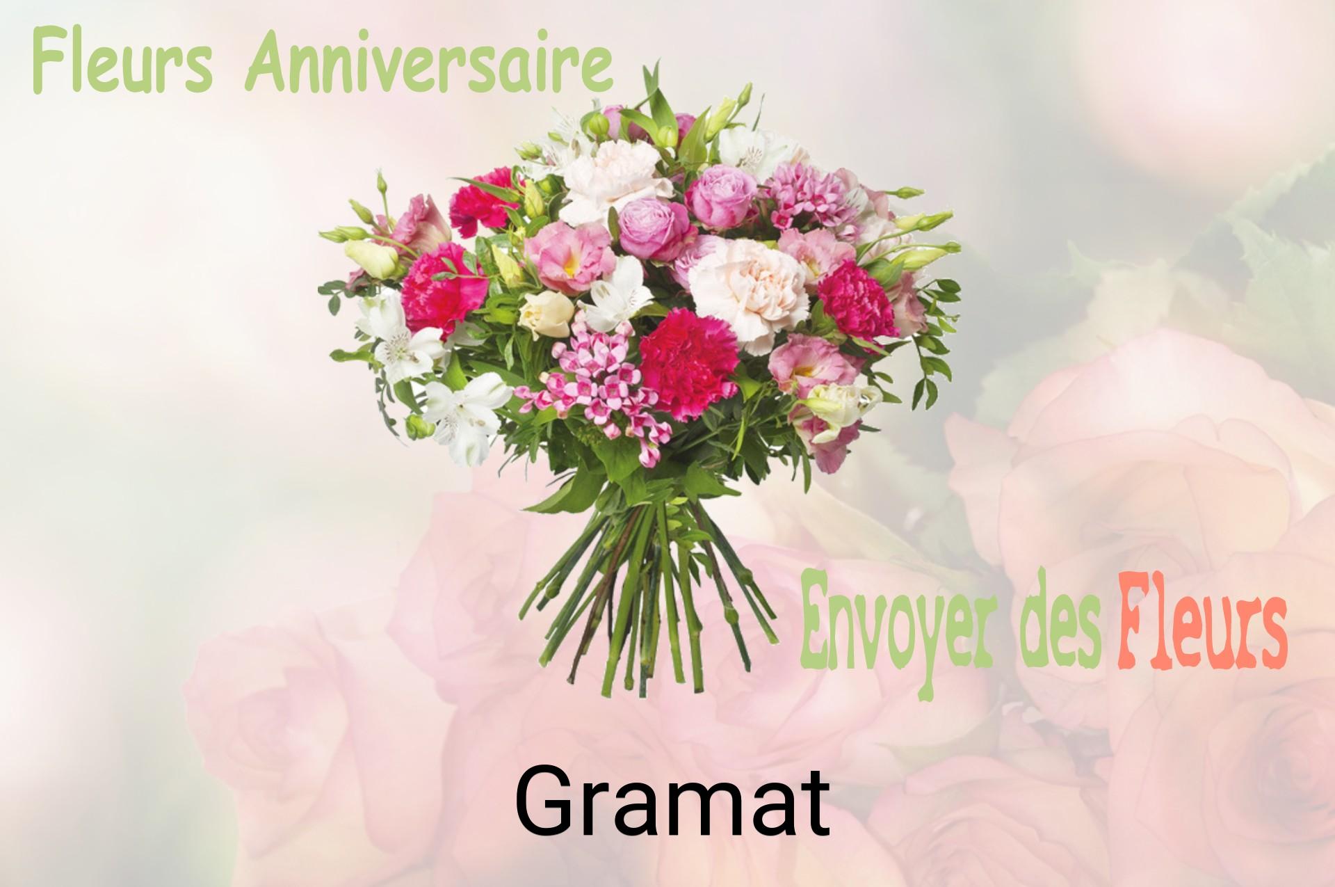 Bouquet de fleurs d’anniversaire livré à Gramat
