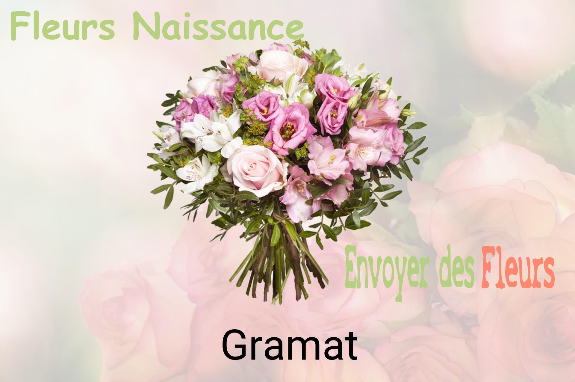 Bouquet de fleurs de naissance livré à Gramat